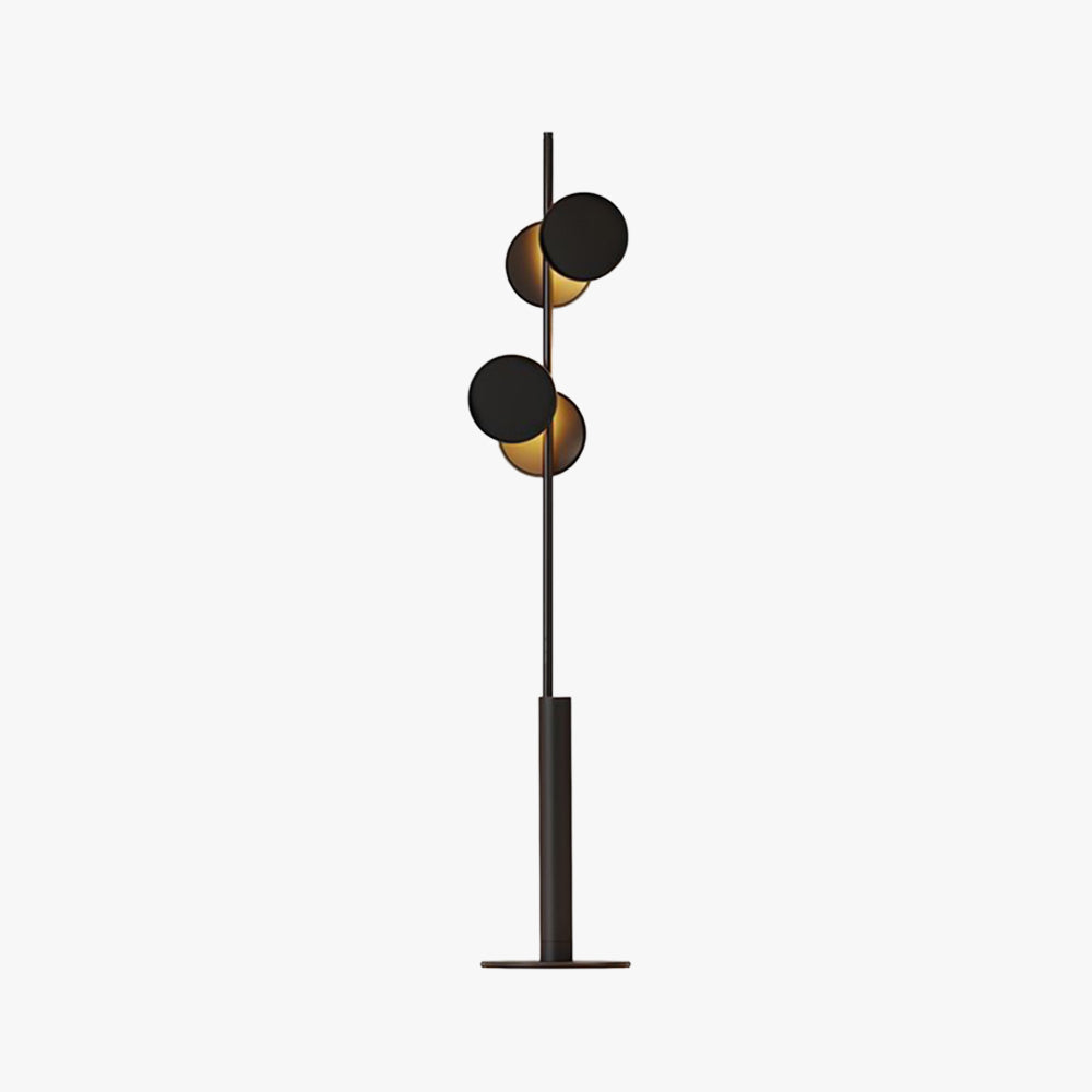Salgado Vintage LED Vloerlamp Zwart Metaal Eetkamer Studeerkamer