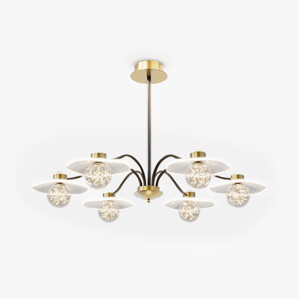 Carins Moderne Geblazen LED Hanglamp Metaal/Acryl/Glas Woonkamer