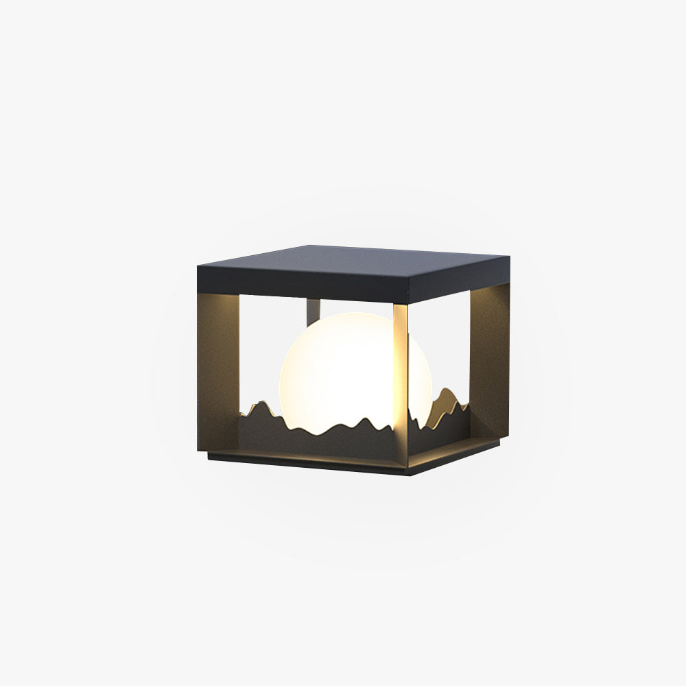 Riley Moderne LED Buitenlamp Zwart Metaal/Acryl Stoeprand/Balkon