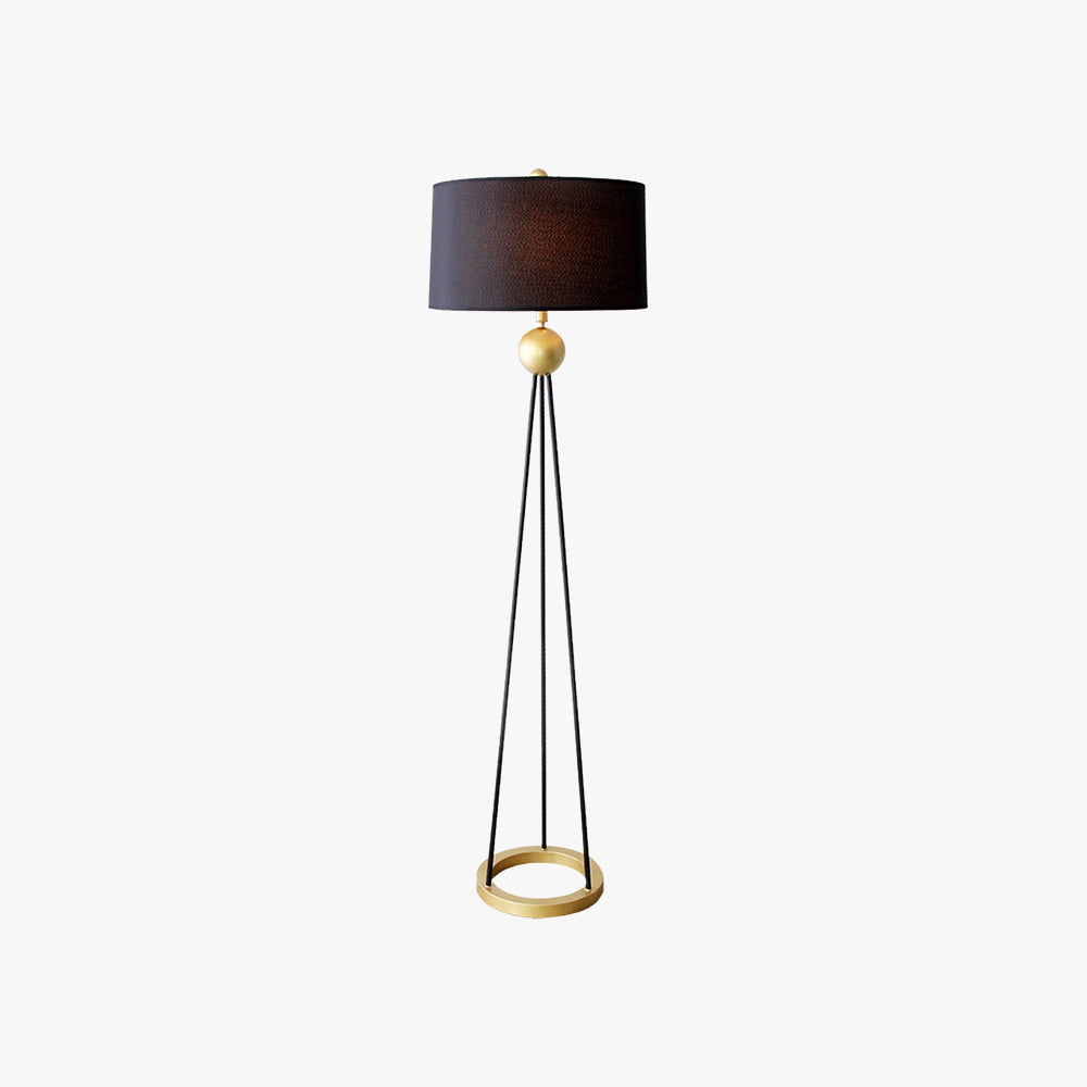 Salgado Moderne Driepoot Vloerlamp Zwart Metaal Woonkamer Slaapkamer