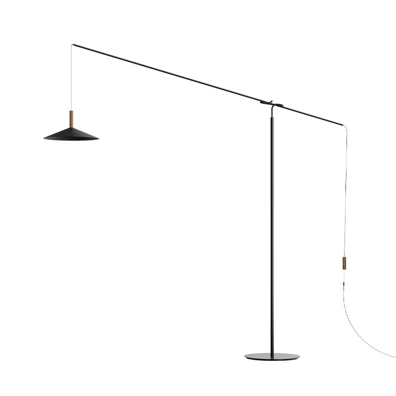 Carins Moderne Design LED Vloerlamp Zwart Metaal Woonkamer