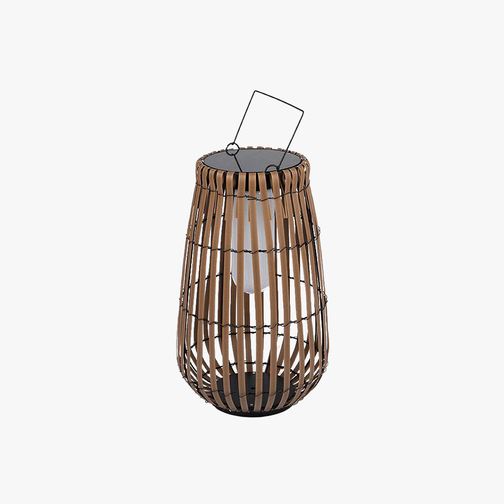 Muto Retro Design LED Buitenlamp Metaal Bamboe Buiten Tuin