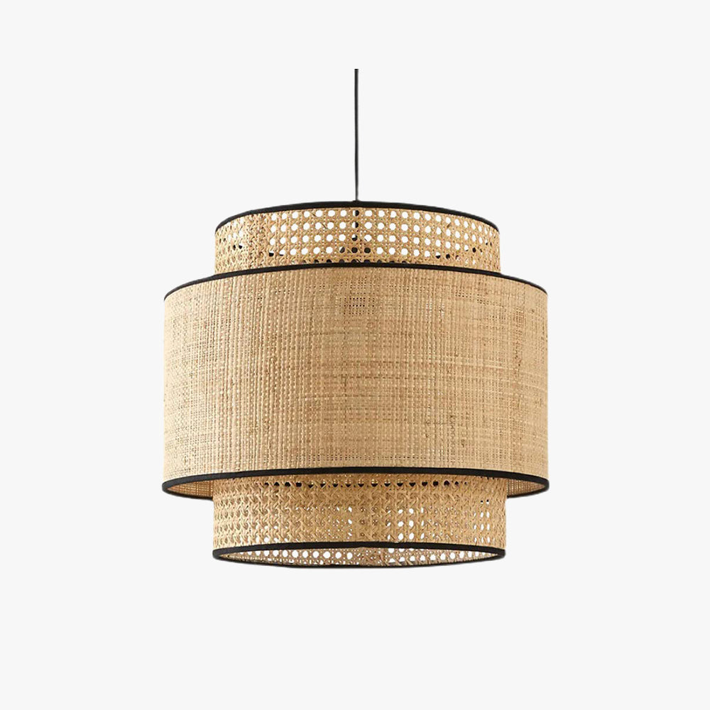 Ritta Ronde LED Hanglamp Rotan Metaal  Slaapkamer Eetkamer