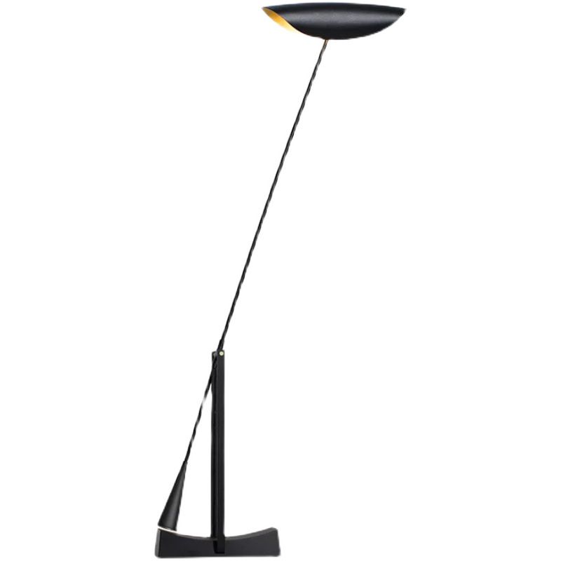 Carins Moderne Design Kom LED Vloerlamp Zwart Metaal Woonkamer