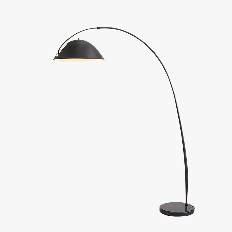 Avi Ronde Moderne LED Vloerlampen Zwart Metaal Eetkamer Slaapkamer