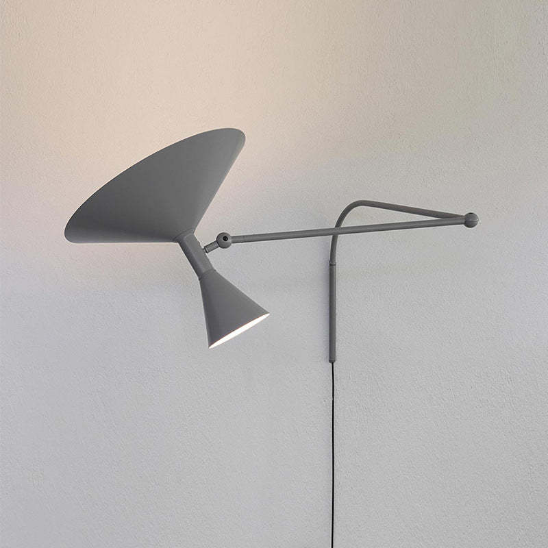 Brady Moderne LED Wandlamp Zwart/Wit/Grijs Metaal Slaap/Woon/Eetkamer