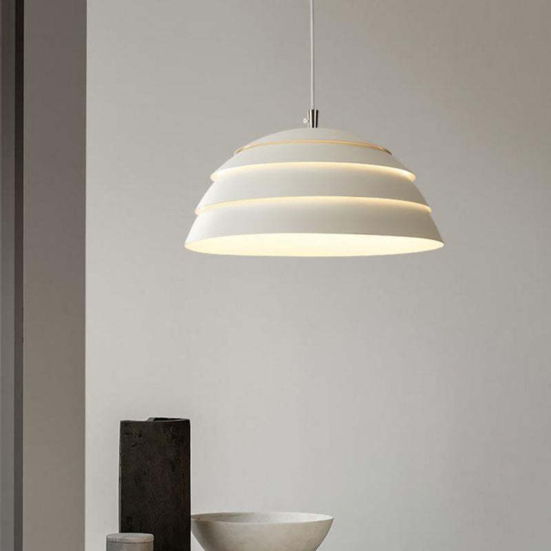 Nazifa Ronde LED Hanglampen Wit Zwart Metaal Eetkamer Slaapkamer