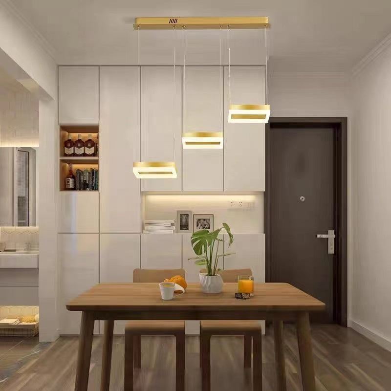 Raheel Design LED Hanglampen Goud Acryl Metaal Eetkamer Woonkamer