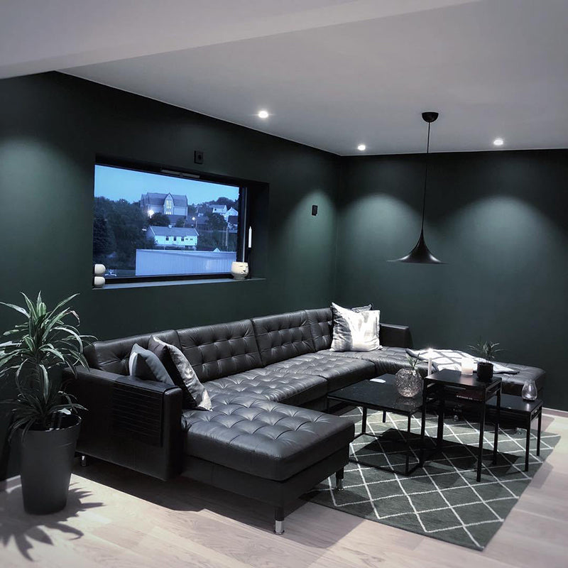 Cairns Moderne Ronde LED Hanglamp Zwart/Wit Metaal Woonkamer