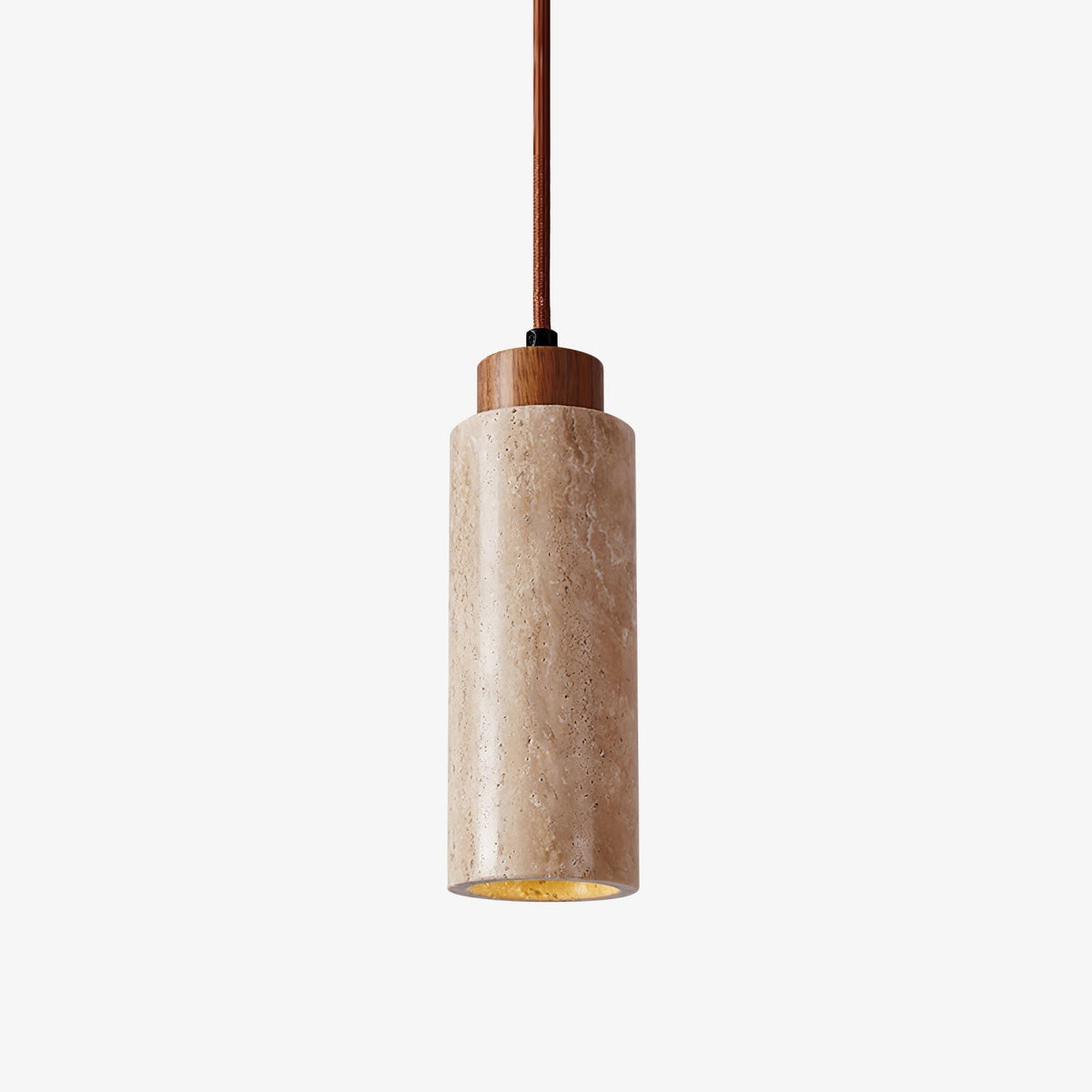 Avloris hanglamp van travertin