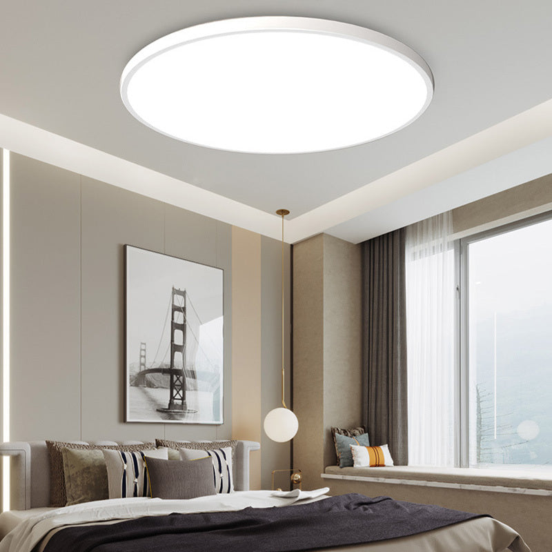 Quinn Moderne Round  LED Plafondlampen Wit Zwart Metaal Eetkamer