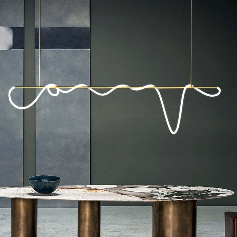 Edge Design LED Hanglamp Goud/Zwart Metaal Woonkamer/Slaapkamer