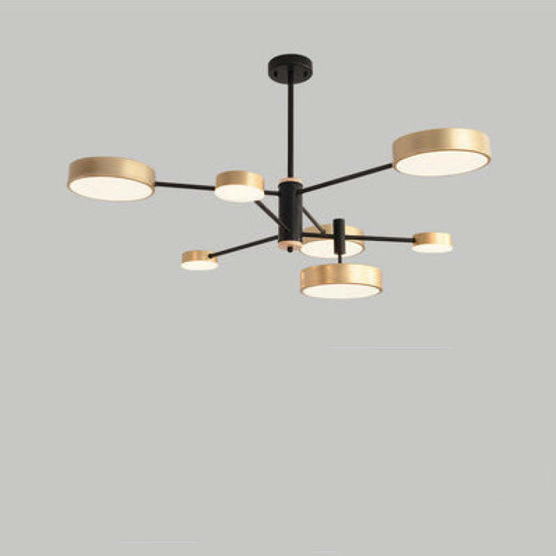 Sienna Moderne LED Hanglampen Grijs Wit Goud Metaal Slaap/Woon/Eetkamer