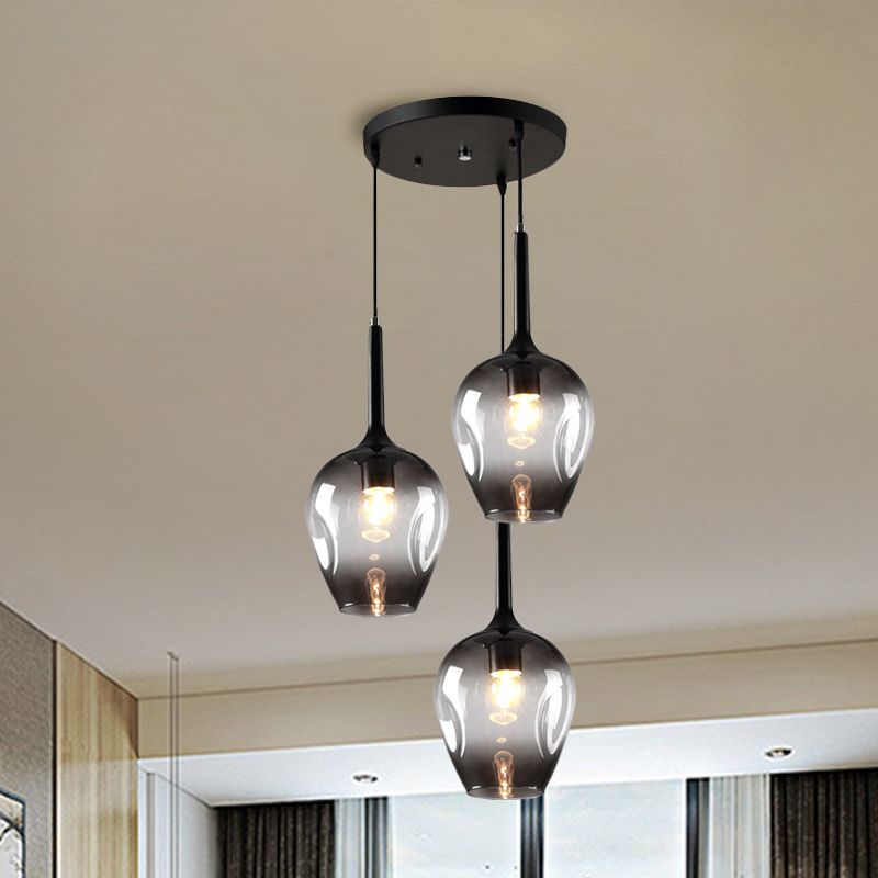 Valentina Moderne Design LED Hanglamp Glas Slaapkamer Woonkamer
