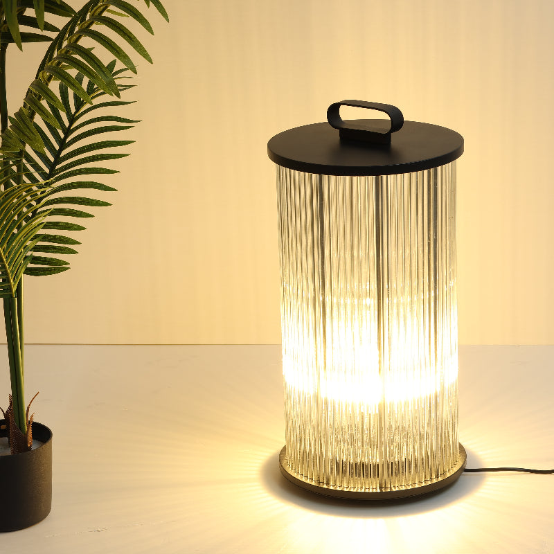 Orr Kleine LED Vloerlampen Zwart Metaal Glas Buiten Tuin Hal