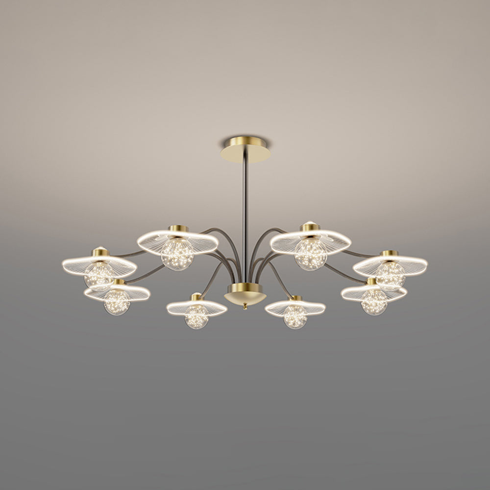 Carins Moderne Geblazen LED Hanglamp Metaal/Acryl/Glas Woonkamer