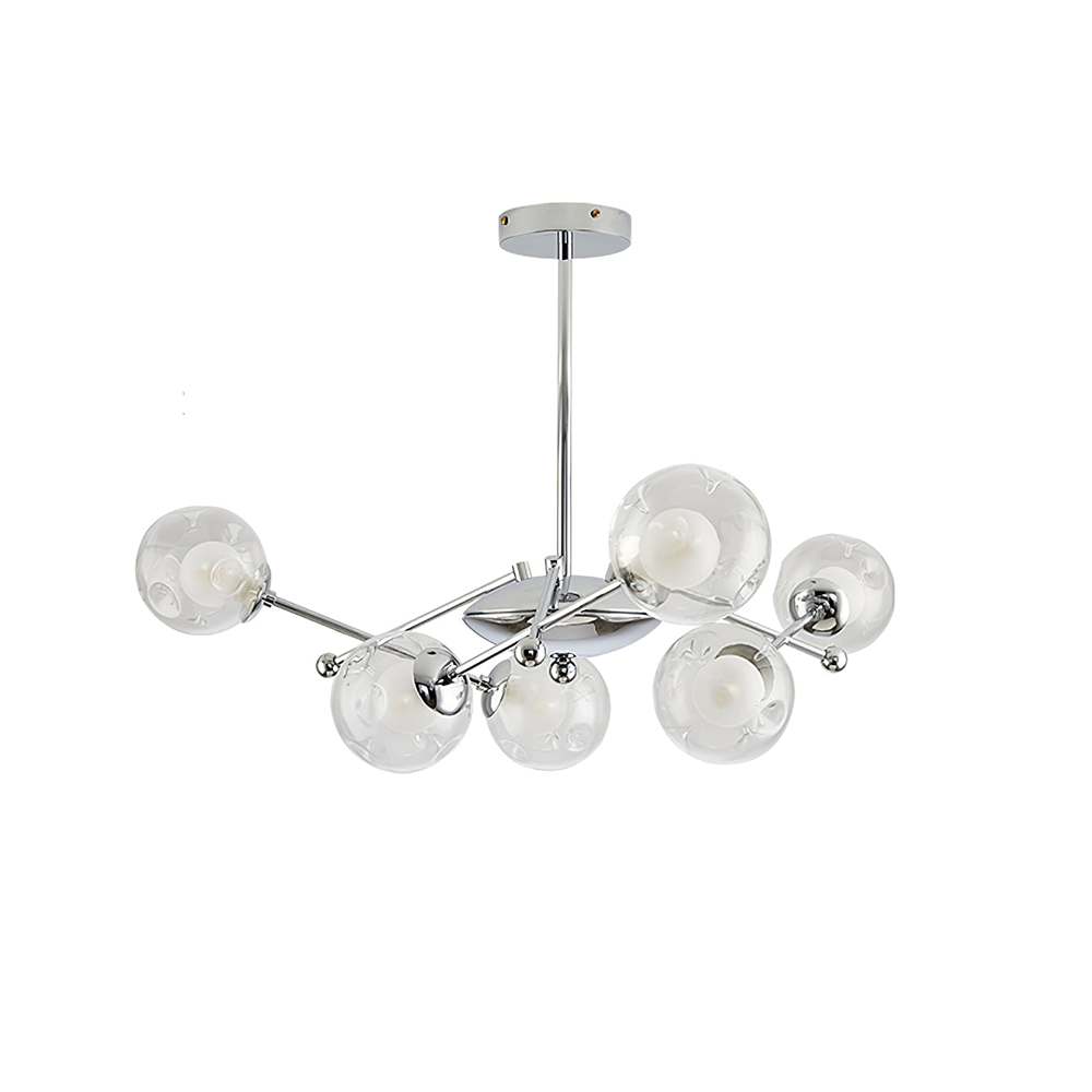 Valentina Nordic Bauhaus Kroonluchters Metaal Glas Woonkamer