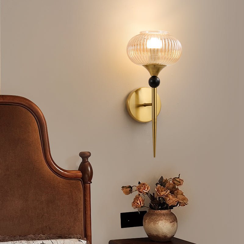 Thyr geribbelde wandlamp