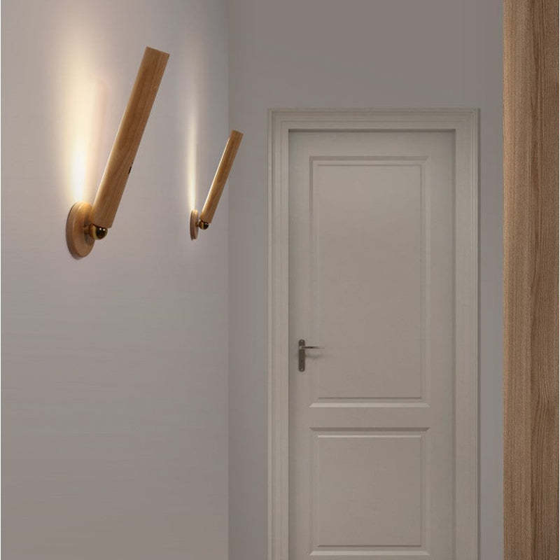 Ozawa Retro LED Wandlampen Bruin Metaal Hout Eetkamer Slaapkamer