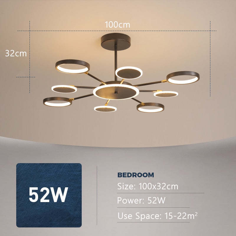 Sienna Ronde LED Hanglampen Metaal Eetkamer Slaapkamer Woonkamer