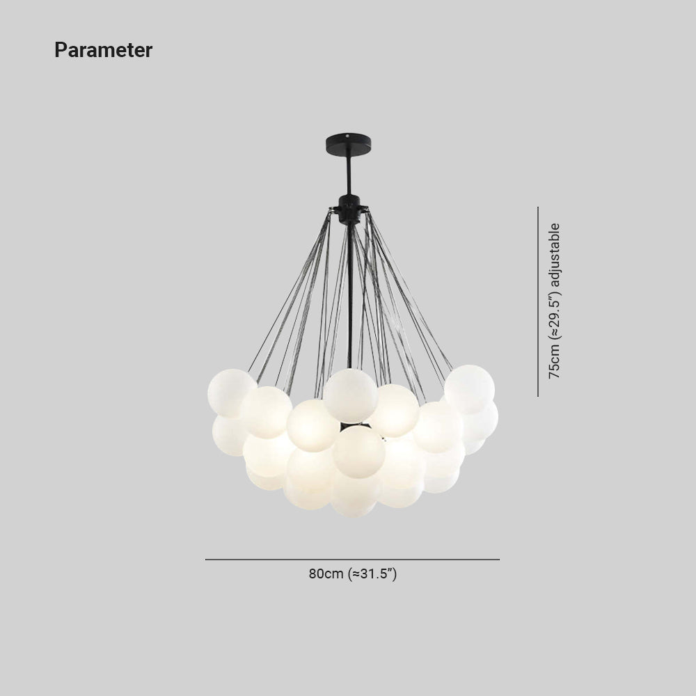 Valentina Design Bol LED Hanglamp Metaal/Glas Zwart/Goud Slaap/Eet/Woonkamer
