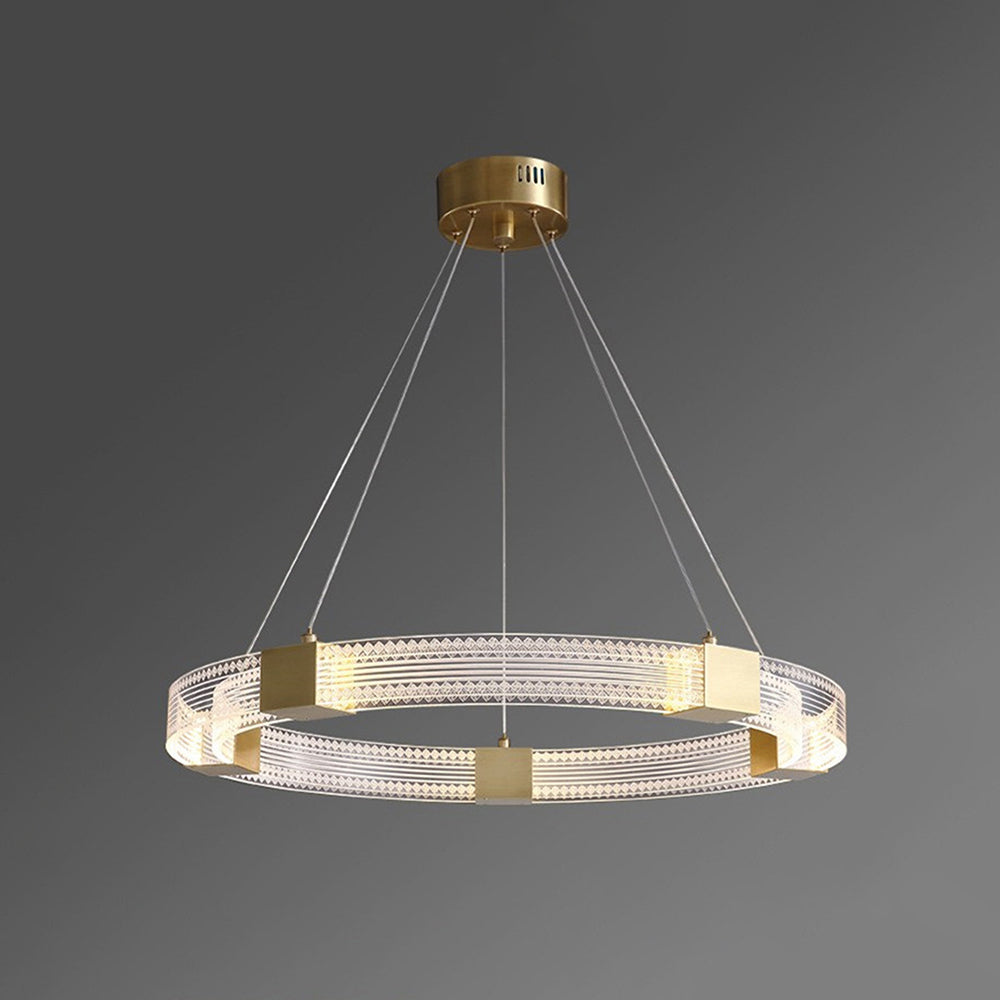 Evette Modern Ronde/Ovaal LED Hanglamp Acryl/Metaal Goud Slaap/Woon/Eetkamer
