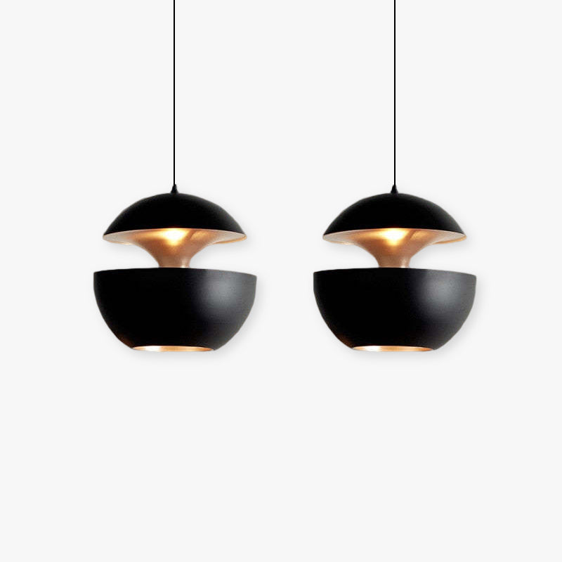 Nazifa Modene LED Hanglamp Zwart/Wit Metaal Slaap/Eet/Woonkamer