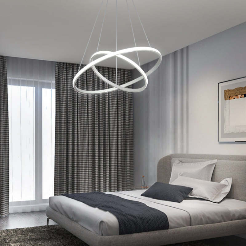 Arisha Moderne LED Hanglampen Wit Buitenste Verlicht 2/3/4 Ringen