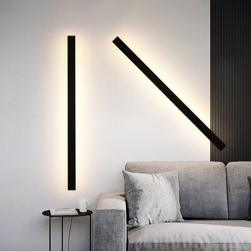 Edge Moderne Design LED Wandlampen Zwart Metaal Tuin Hal
