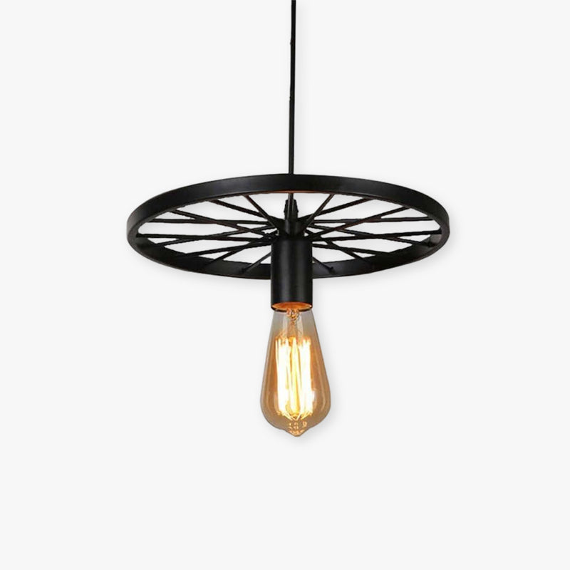 Alessio Retro LED Hanglampen Loft Zwart Rust Metaal Woonkamer