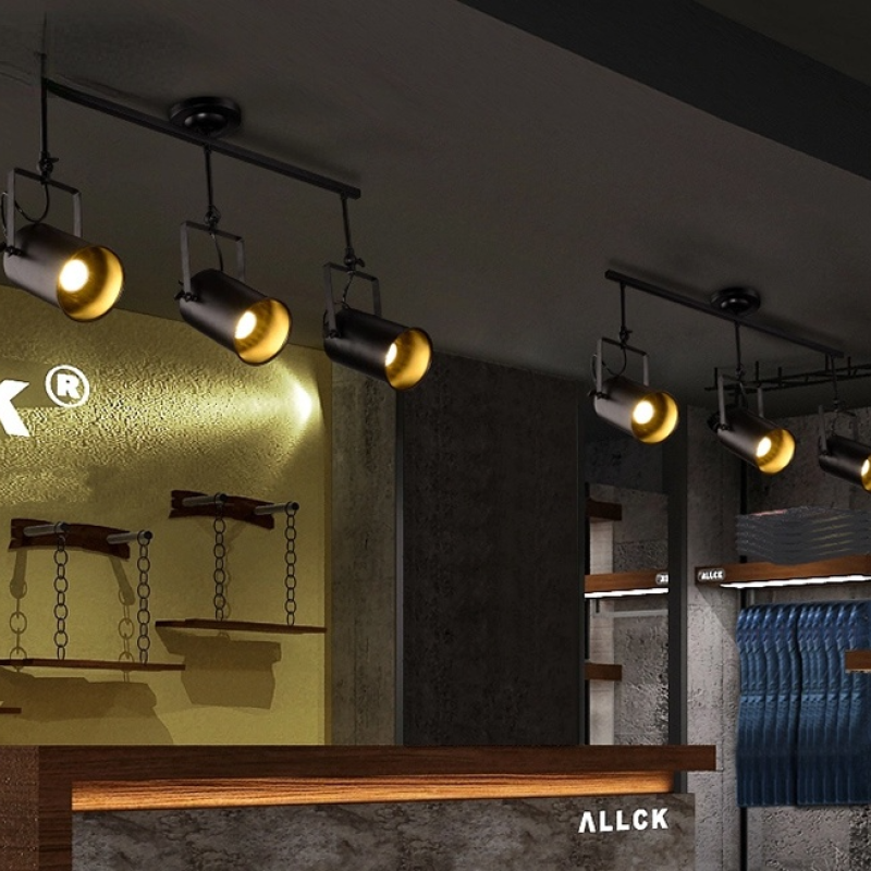 Alessio Vintage Verstelbare Semi-inbouwplafondlamp, Zwart Woonkamer