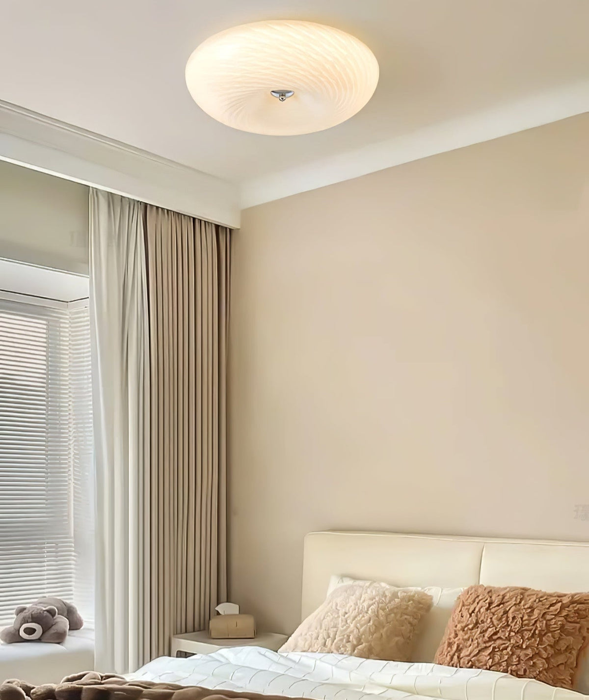 Comarion Moderne minimalistische kunstglas plafondlamp van glas