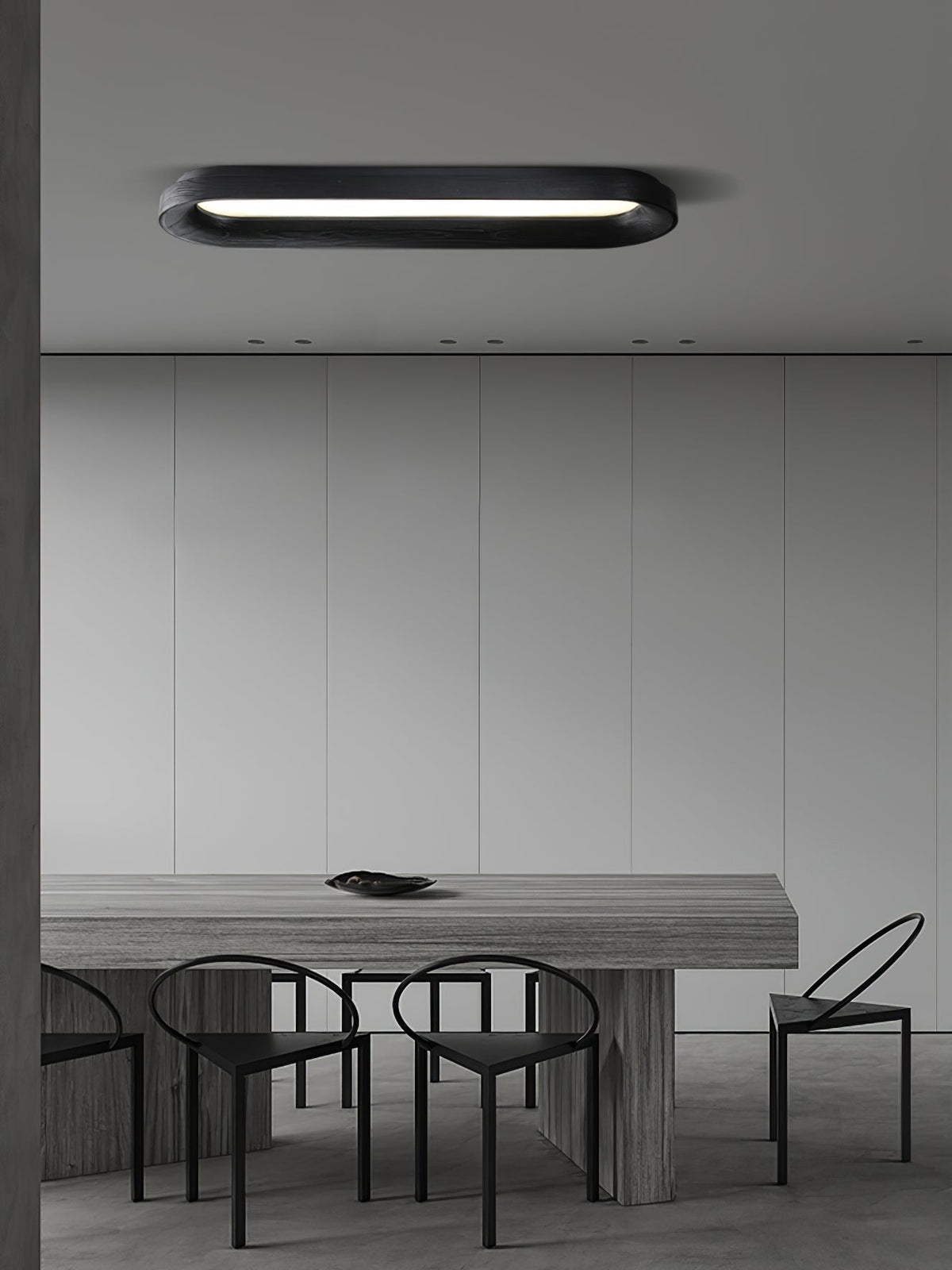 Zatalel Moderne minimalistische plafondlamp met vloeiend wolkendesign van hout