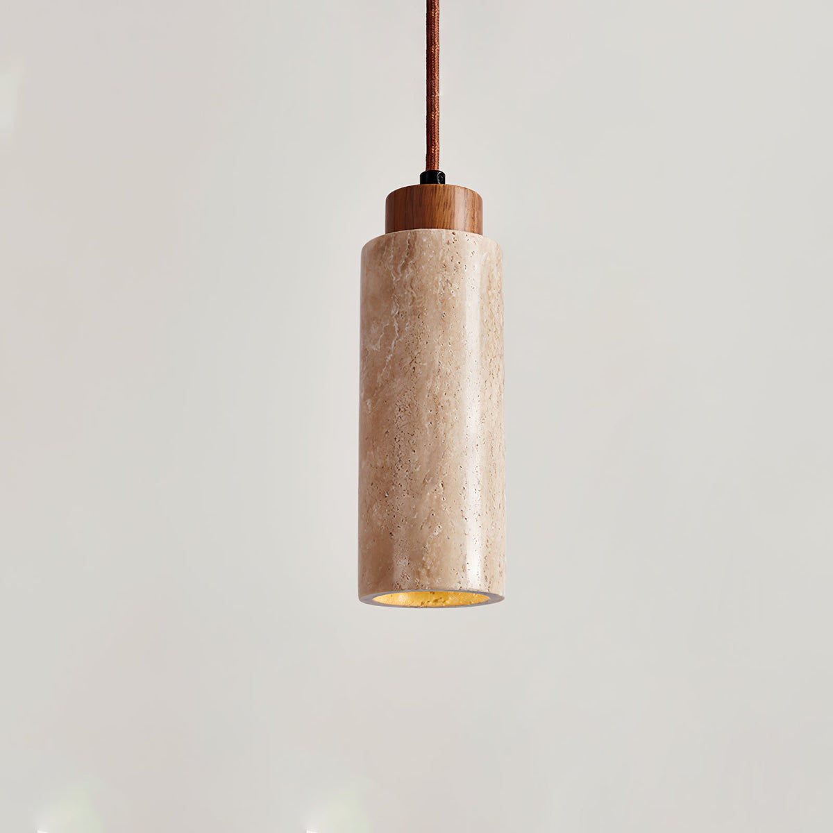 Avloris hanglamp van travertin