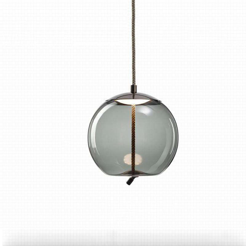 Valentina Ronde LED Hanglampen Blauw Metaal Glas Eetkamer Woonkamer