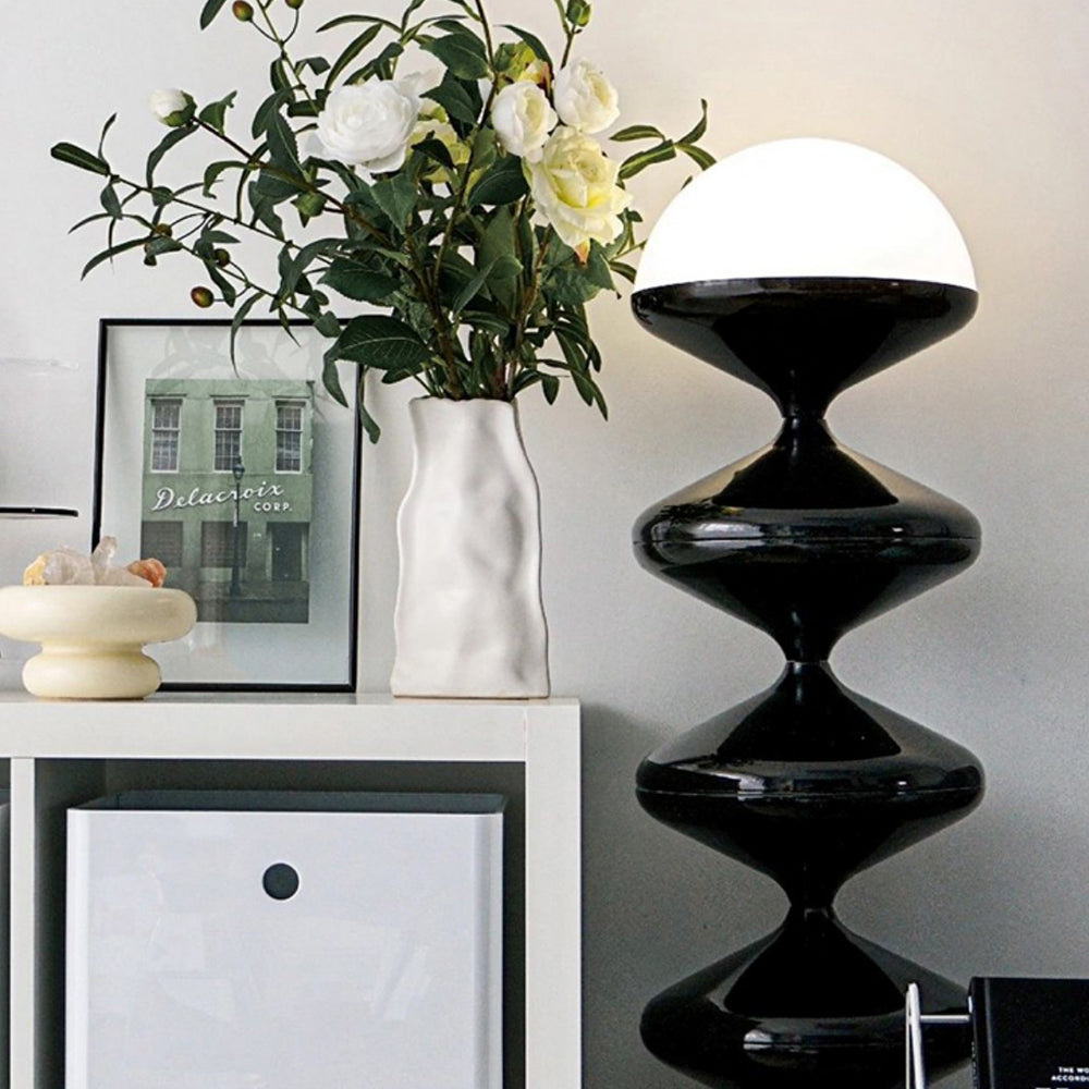 Salgado Moderne Vloerlamp Zwart Wit Metaal Woonkamer Studeerkamer Slaapkamer