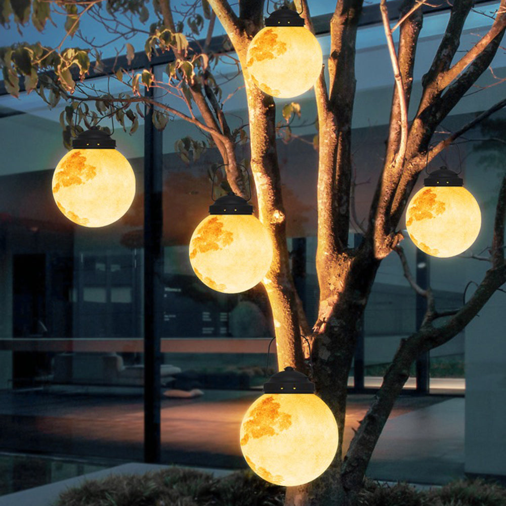 Elif Moderne LED Buitenlamp Hanglamp Goud Metaal Hars Hal Buiten