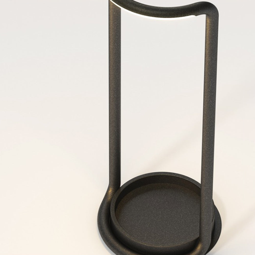 Orr Minimalistisch Vloerlamp Zwart Metaal Buiten Woonkamer