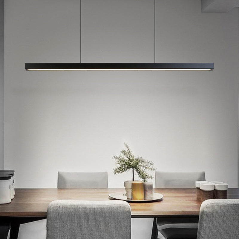 Edge Industriele LED Hanglamp Zwart Wit Metaal Hout Eetkamer