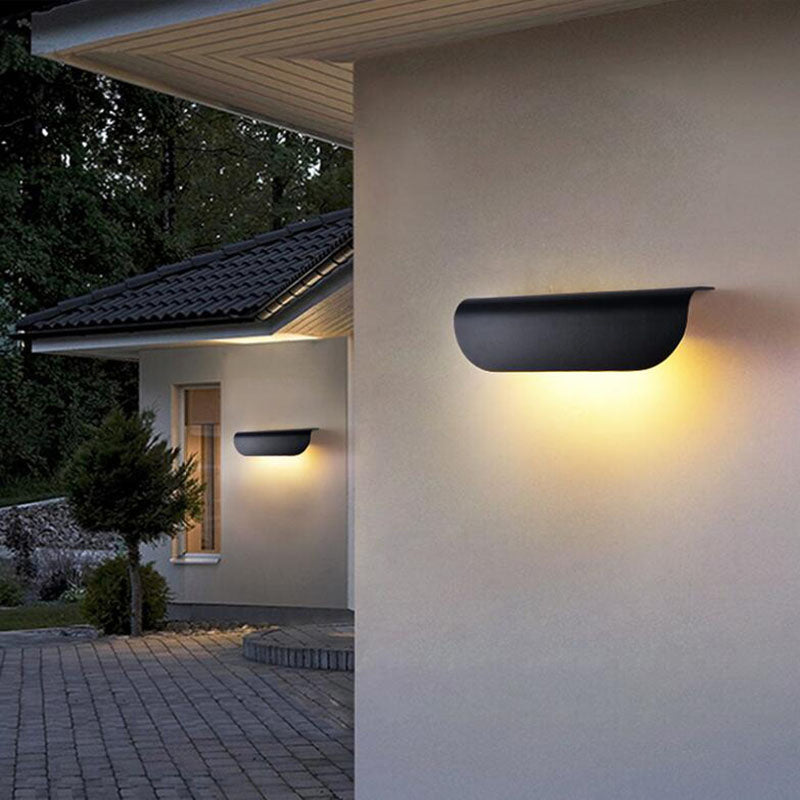 Orr Moderne LED Wandlampen Zwart Wit Acryl Metaal Tuin Hal Buiten