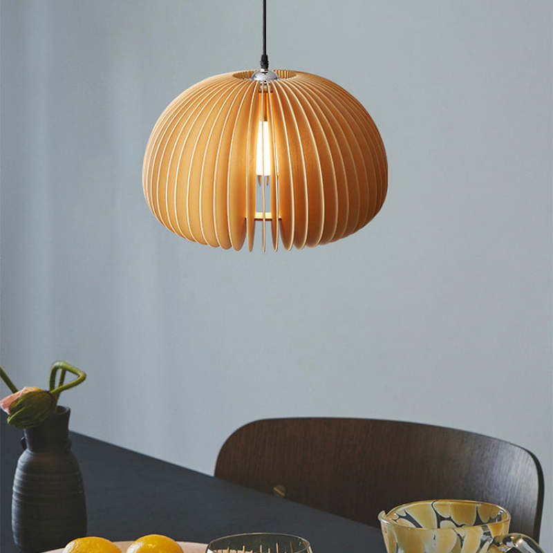 Ozawa Moderne Design Ronde  LED Hanglamp Hout Woonkamer Keuken