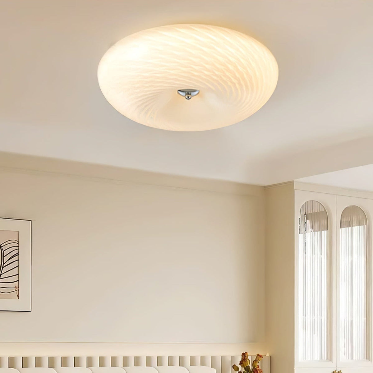Comarion Moderne minimalistische kunstglas plafondlamp van glas