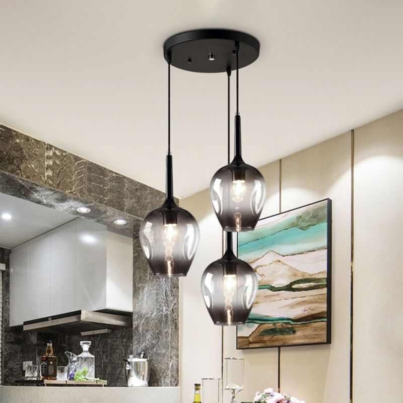 Valentina Moderne Design LED Hanglamp Glas Slaapkamer Woonkamer