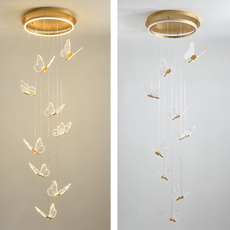 Olivia Vintage Design LED Hanglamp Metaal Goud Slaapkamer Woonkamer