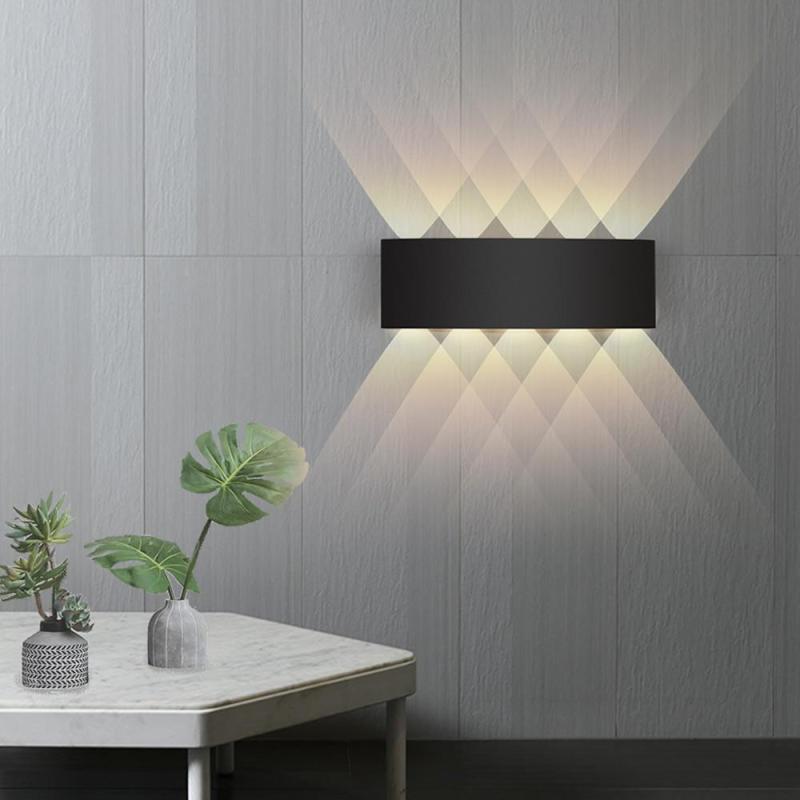 Orr Buiten Waterbestendig Metaal LED Wandlampen Zwart/Wit Tuin
