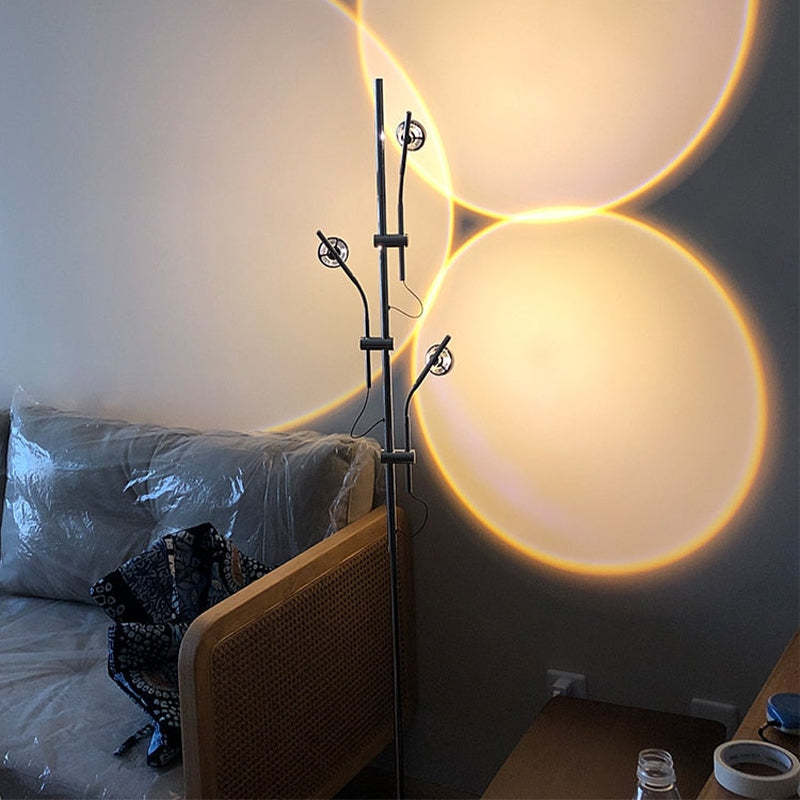 Salgado Vloerlampen Zonsondergang Projector Wit Woonkamer Slaapkamer