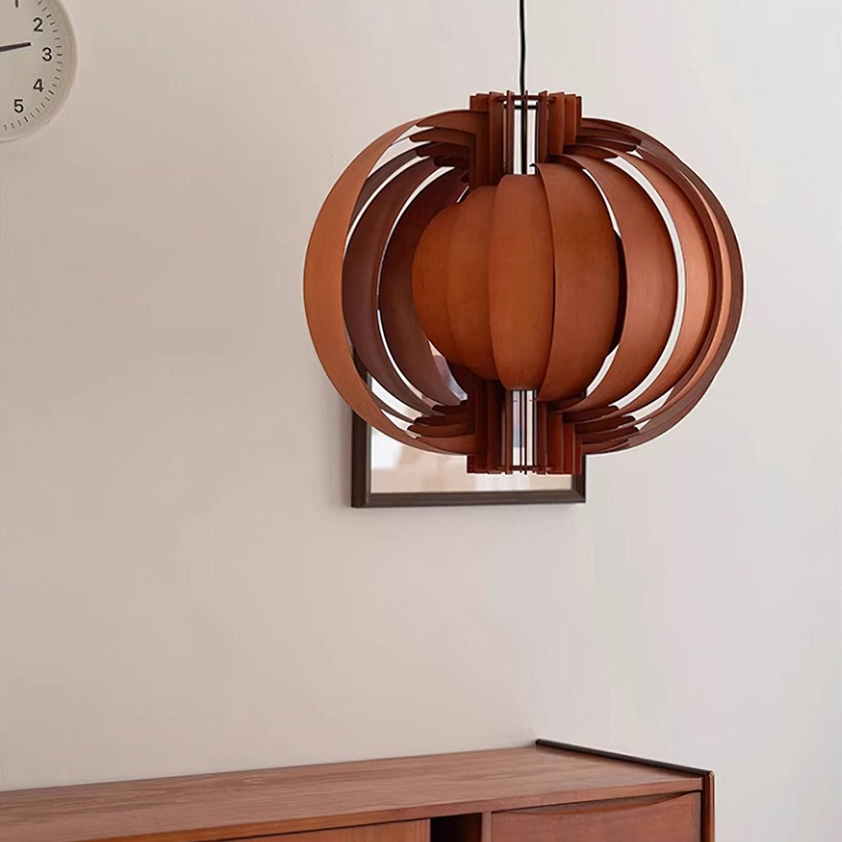 Ivraeus Premium elegantie Ring Houten hanglamp