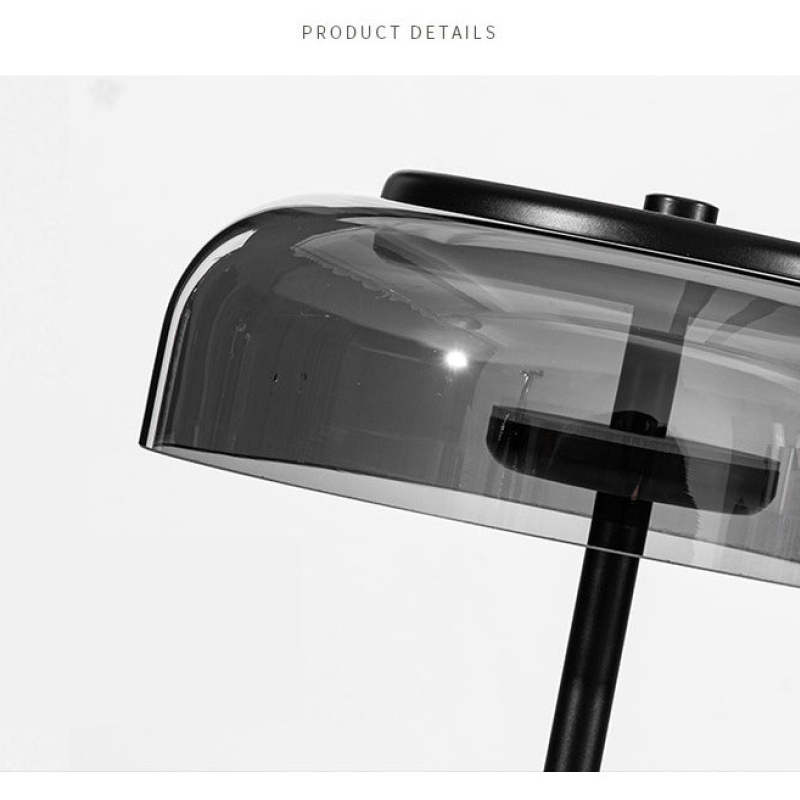Nordic Ronde LED Tafellampen Zwart Glas Metaal Eetkamer Woonkamer