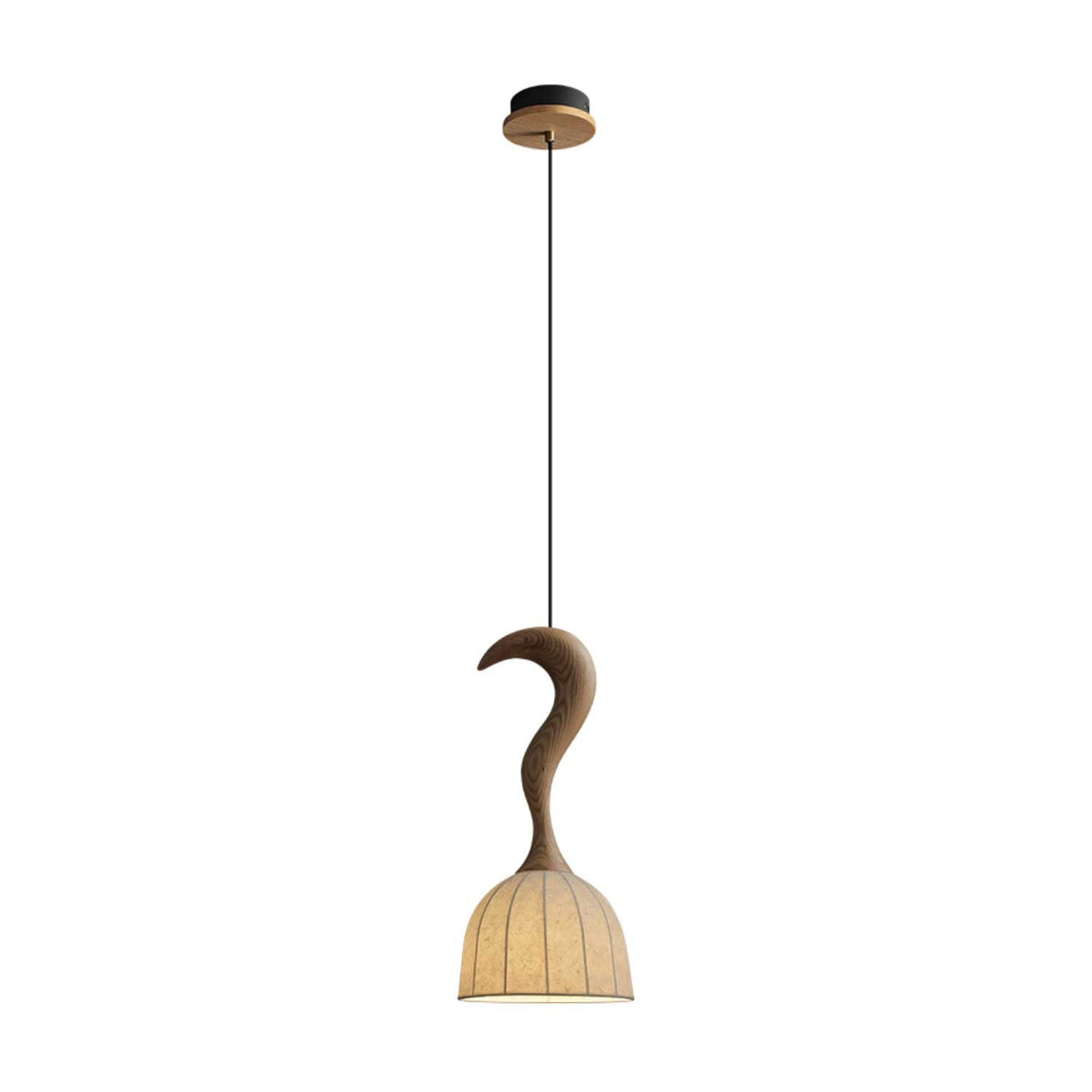 Colire Creativiteit Twisted Hout hanglamp
