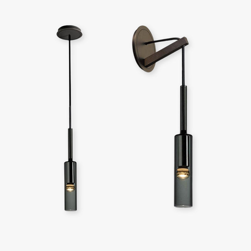 Sanna Kleine LED Hanglampen Wandlampen Zwart Glas Metaal Eetkamer